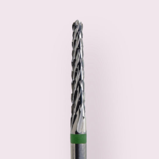 Nail Bit for Removal, Thin Long Cone, Green (1pc), Kazan