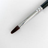 Brush Oval 6 Ju.Bilej cherry synthetic and black sable
