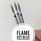 Nail Bit Flame 021 Blue (1pc Kazan)
