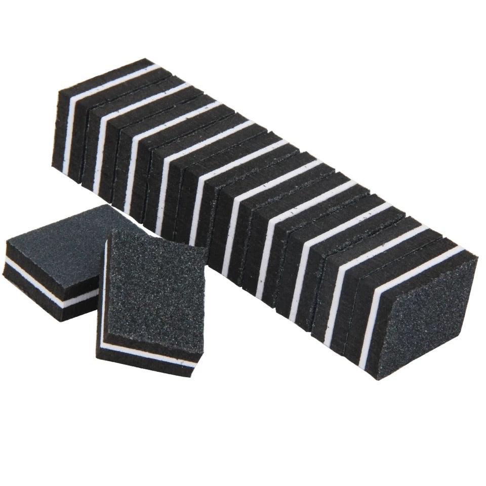 Buffs for nails, small, black (50pc)