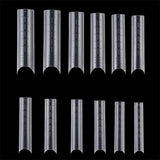 Dual Nail Forms #2 clear for acrygel, polygel, 120 pc