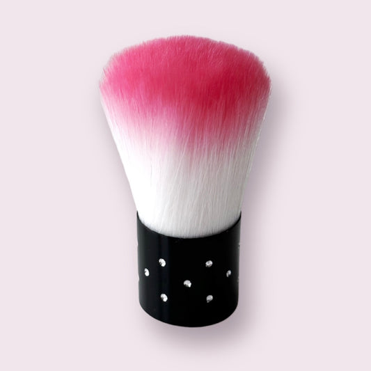 Brush for nail dust, 1pc, pink