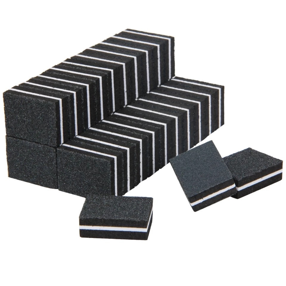 Buffs for nails, small, black (50pc)