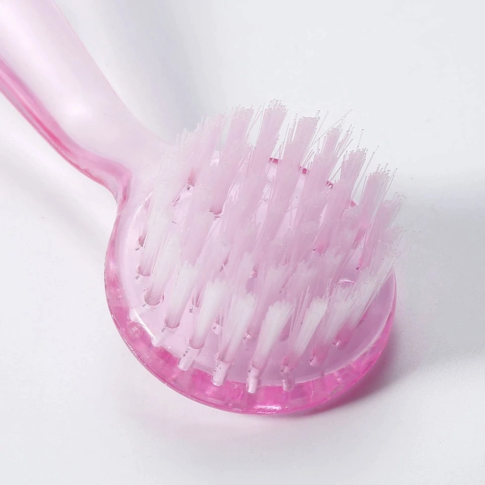 Brush for nail dust, 1pc, pink.