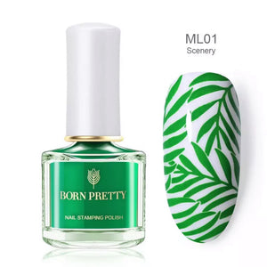 Born Pretty Polish for stamping (Green ML01)