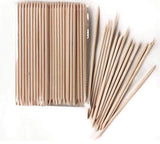 Orange Wood Pusher Sticks  (100pc)