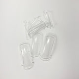 Dual Nail Forms #1 "Square" clear for acrygel, polygel, 100pc
