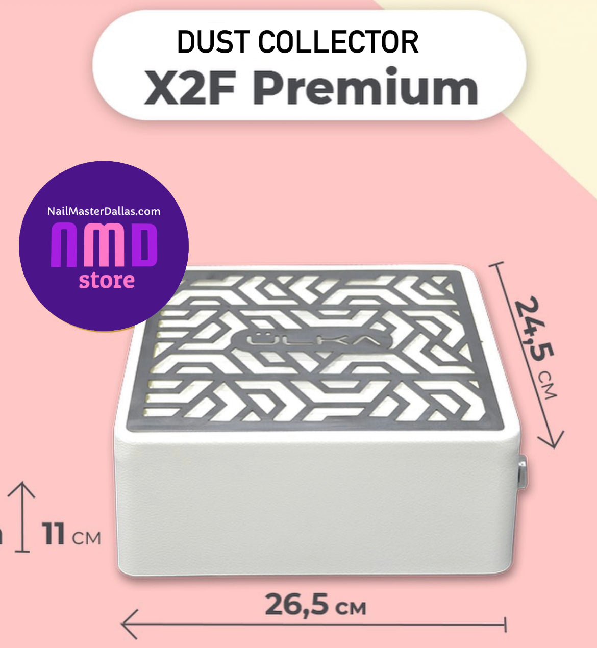 Nail Dust Vacuum Collector ULKA PREMIUM X2F (white)