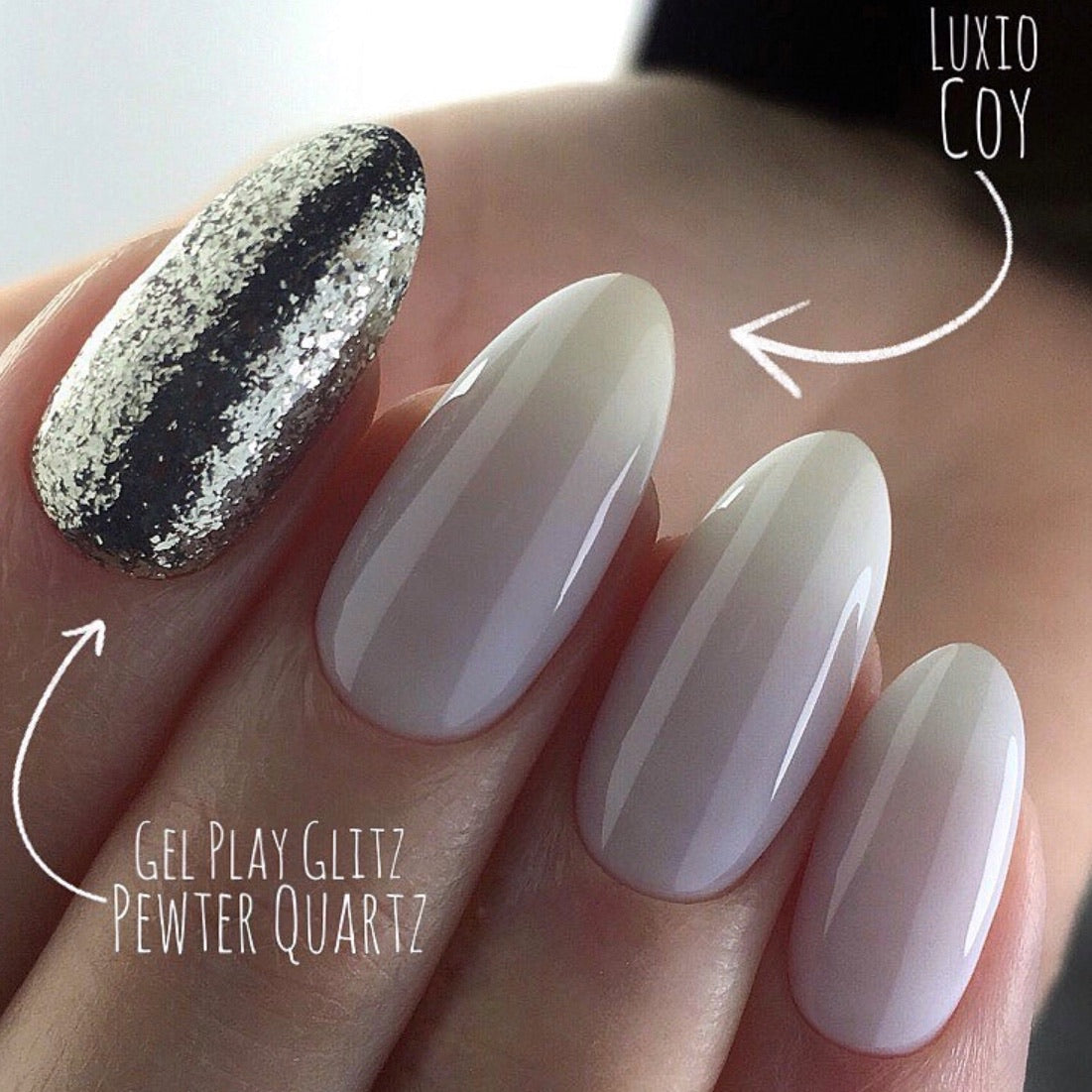 AKZENTZ GEL PLAY - GLITZ PEWTER QUARTZ