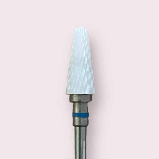 Ceramic Nail Bit for Removal - Dull Cone, Blue(medium) for right handed