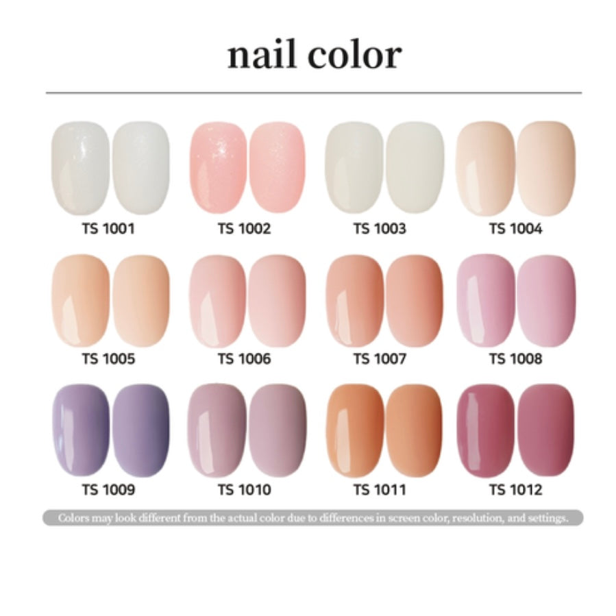 THINK OF NAIL Full Set (12 bottles) of Milk & Cream COLLECTION (12x 8 ml)