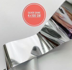 Design Foil Shiny Silver 40x1000mm