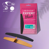 STALEKS PRO EXPERT 42 (Black Thin) REFILL PADS for CRESCENT FILE 100 GRIT, 50pc